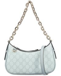Gucci - Gg Emblem Zipped Small Shoulder Bag - Lyst