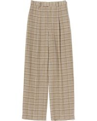 AURALEE - Check-Pattern Trousers - Lyst