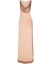 Rabanne - Rabanne Draped Cowl Neck Dress - Lyst