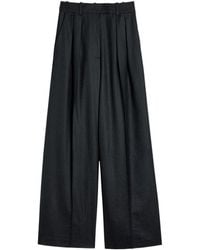 Anine Bing - Lou Pinstriped Wide-Leg Trousers - Lyst
