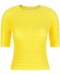 Issey Miyake - Jiggly Pleats Ribbed Top - Lyst