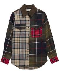 Barbour - Patchworkplaid Flannel Shirt - Lyst