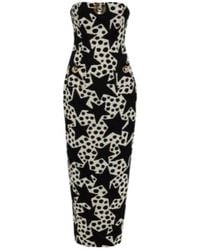 Area - Crystal-Embellished Jacquard Maxi Dress - Lyst