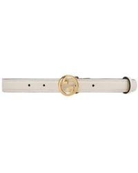 Gucci - Logo Plaque Buckle Belt - Lyst