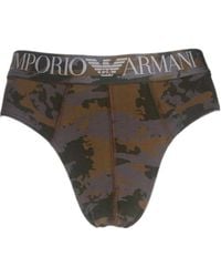 Emporio Armani - Camouflage Printed Logo Underwear - Lyst