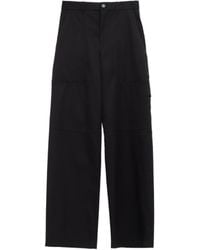 Loewe - Wide Leg Cargo Trousers - Lyst