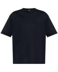 Giorgio Armani - Logo Embroidered Crewneck T-Shirt - Lyst