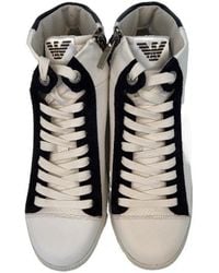 Emporio Armani - Logo Details Casual Sneakers - Lyst