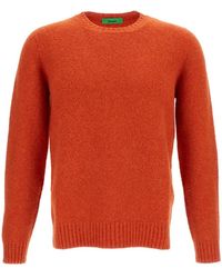 Drumohr - Knitted Lambswool Sweater - Lyst