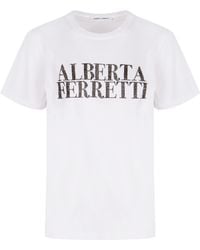 Alberta Ferretti - Short-Sleeved T-Shirt - Lyst