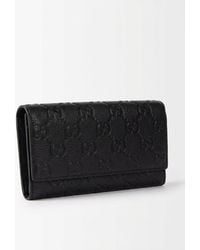 Gucci - Emblem Long Wallet - Lyst