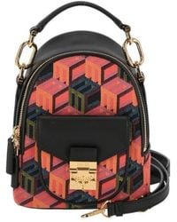 MCM - Patricia Cubic Monogram Jacquard Backpack - Lyst