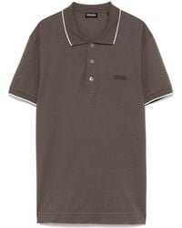 ZEGNA - Logo Embroidered Short-Sleeved Polo Shirt - Lyst