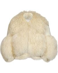 GIUSEPPE DI MORABITO - Cropped Fur-Trim Jacket - Lyst