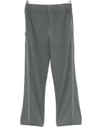 Homme Plissé Issey Miyake - Pleated Zip-Detail Trousers - Lyst