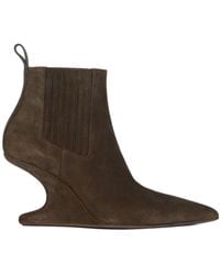 Rick Owens - 80Mm Sharp Ankle Boots - Lyst