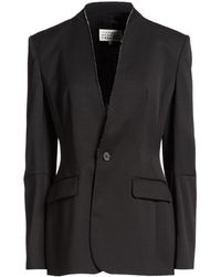 MM6 by Maison Margiela - Slim-Fit Single-Breasted Blazer - Lyst