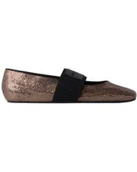 Givenchy - Sliced Square Strap Ballet Flats - Lyst
