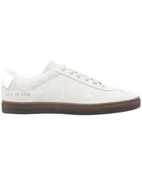 Common Projects - Logo Lace-Up Low-Top Casual Shoes - Lyst