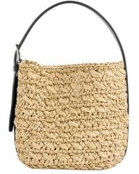 TOTEME - Small Belted Paper Raffia Tote - Lyst