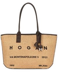 Hogan - Logo Detail Top Handle Bag - Lyst