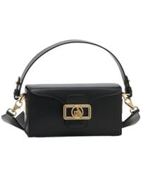 Lanvin - Logo Plaque Top Handle Bag - Lyst