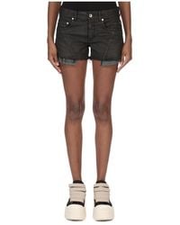 Rick Owens - Temple Lana Cut Offs Denim Shorts - Lyst
