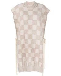 Uma Wang - Checkerboard-Pattern Knitted Vest - Lyst