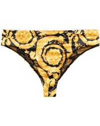 Versace - Barocco Printed Mid-Rise Briefs - Lyst