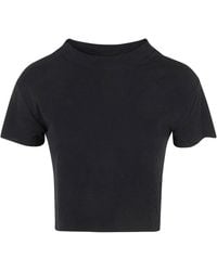 Thom Krom - Cropped Seam Detail T-Shirt - Lyst