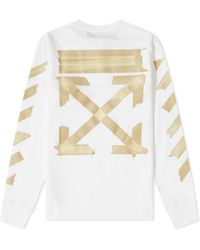 Off-White c/o Virgil Abloh - Tape Arrows Long-Sleeved T-Shirt - Lyst