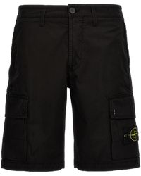 Stone Island - Compass Patch Bermuda Shorts - Lyst
