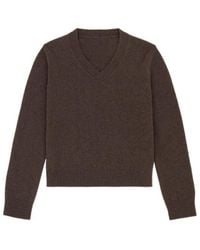 MM6 by Maison Margiela - V-Neck Knitted Jumper - Lyst