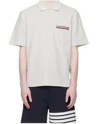 Thom Browne - Short Sleeve Polo Shirt - Lyst