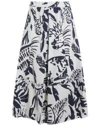 Antonelli - Printed Midi Skirt - Lyst