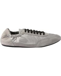 Prada - Collapse Re-Nylon And Suede Elasticized Sneakers - Lyst