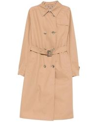 Herno - Belted Double-Breasted Coat - Lyst