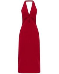 Cult Gaia - Cut-Out Halterneck Midi Dress - Lyst