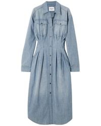 Isabel Marant - Nolwen Cotton-Chambray Midi Shirt Dress - Lyst