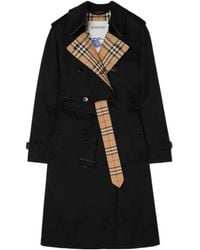 Burberry - Long Gabardine Lakefield Trench Coat - Lyst