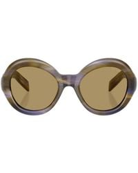 Prada - Eyewear Oversized Round Frame Sunglasses - Lyst