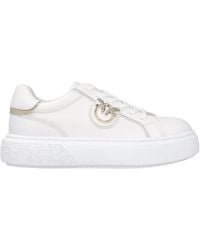 Pinko - Logo Detailed Platform Low-Top Sneakers - Lyst