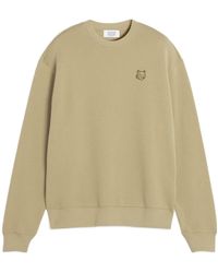 Maison Kitsuné - Maison Kitsuné Fox Patch Crewneck Sweatshirt - Lyst