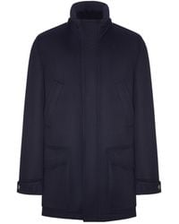 Brunello Cucinelli - High-Neck Field Coat - Lyst