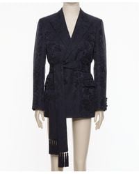 Valentino - Double-Breasted Belted Jacket - Lyst