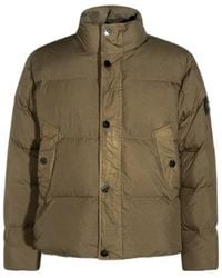Stone Island - Long-Sleeved Down Jacket - Lyst