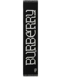 Burberry - Logo Jacquard Frayed-Edge Scarf - Lyst