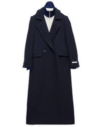 Prada - Double-Breasted Long Coat - Lyst