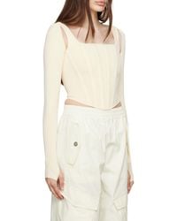 Dion Lee - Long-Sleeve Corset Top - Lyst