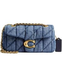 COACH - Tabby 20 Logo Plaque Quilted Shoulder Bag - Lyst